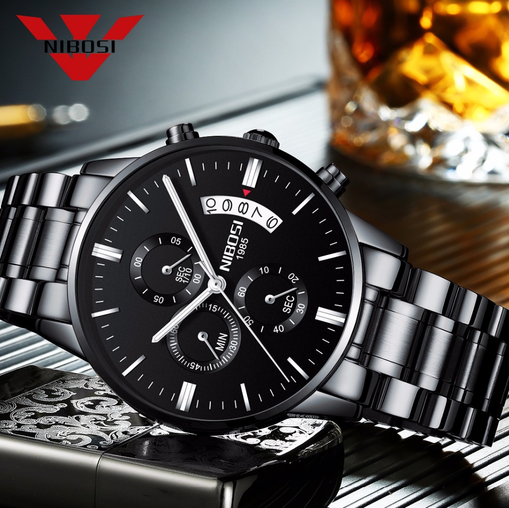 Luxury Watch Affordable - Đồng Hồ Nam NIBOSI Thép Không