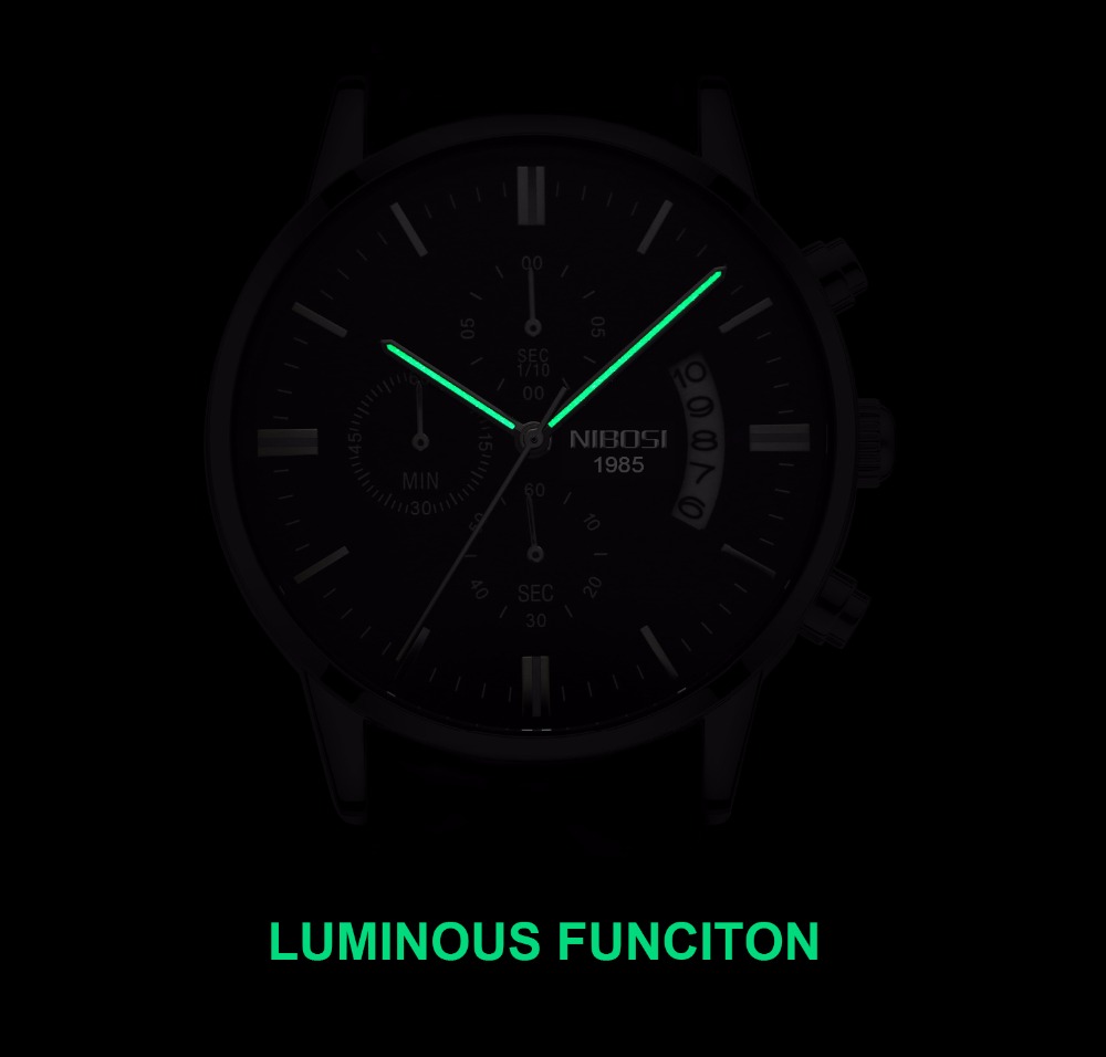 Đồng Hồ Nam NIBOSI Thép Không  - đánh giá và giá Luxury Watch Affordable