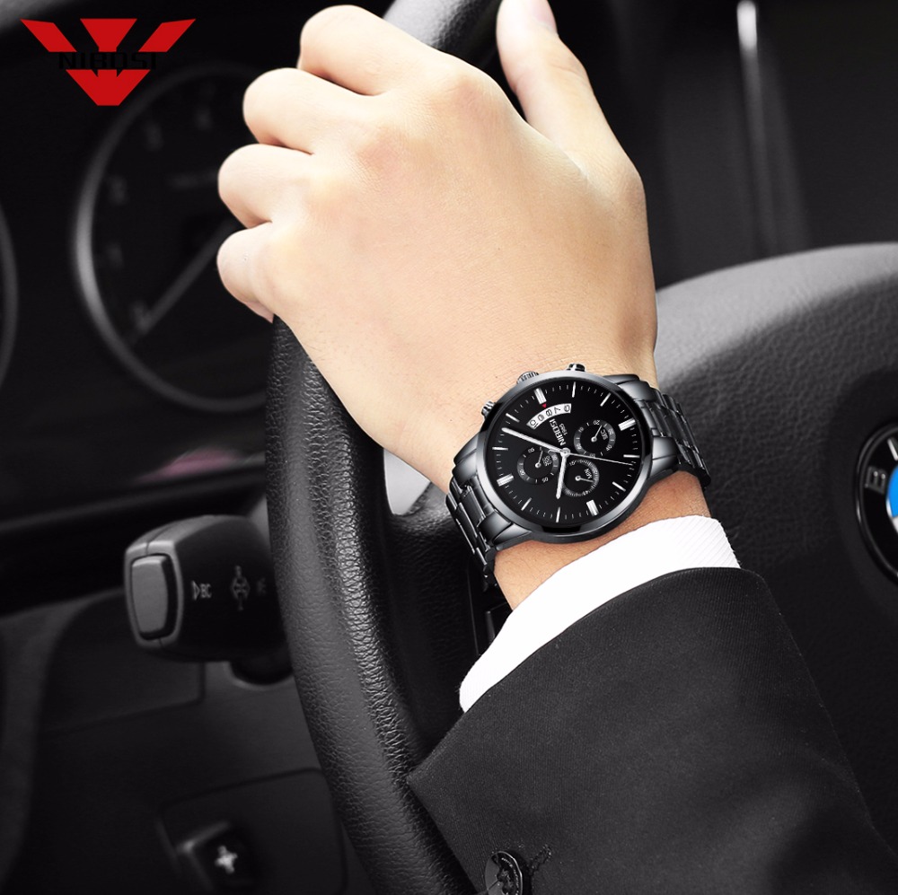 Đồng Hồ Nam NIBOSI Thép Không  - đánh giá và giá Luxury Watch Affordable