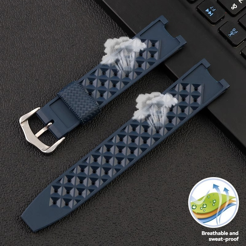 Rubber Men's Watch Strap for C - đánh giá và giá Cartier Watch Tank