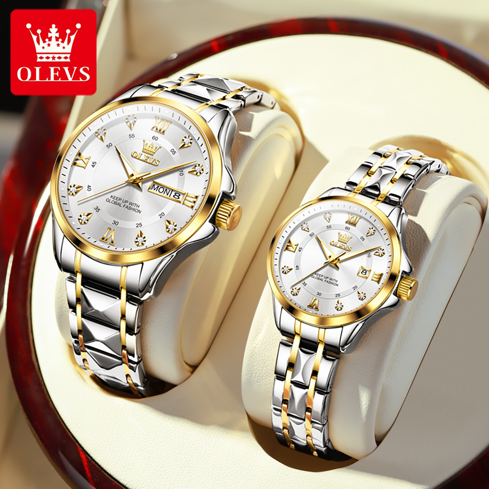 OLEVS 2906 Couple Watch Origin - đánh giá và giá Luxury Watch Life
