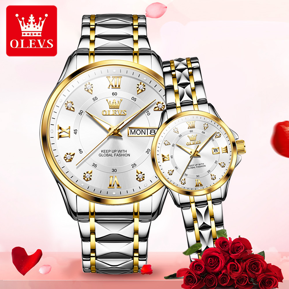 OLEVS 2906 Couple Watch Origin - đánh giá và giá Luxury Watch Life