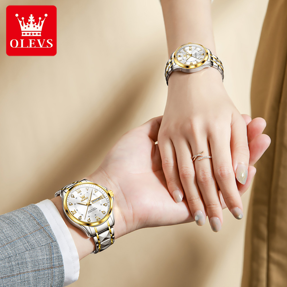 OLEVS 2906 Couple Watch Origin - đánh giá và giá Luxury Watch Life
