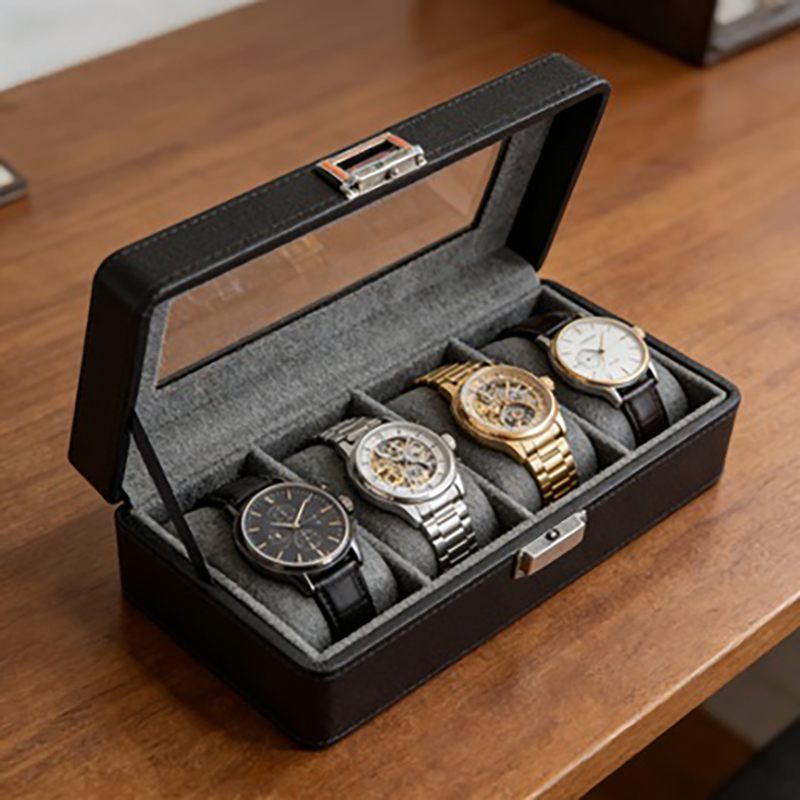 1 PC 4-Grid Watch Box, Dustpro - đánh giá và giá Luxury Watch Travel Case