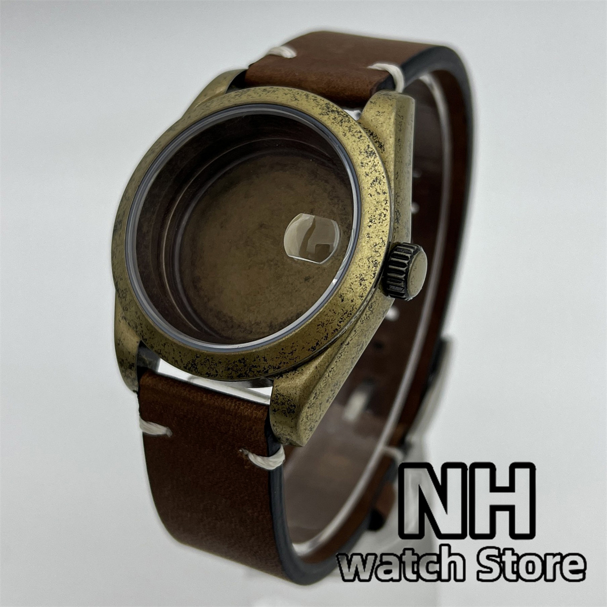 39mm Bronze Brushed Watch Case - đánh giá và giá Seiko Watch 5 Sports