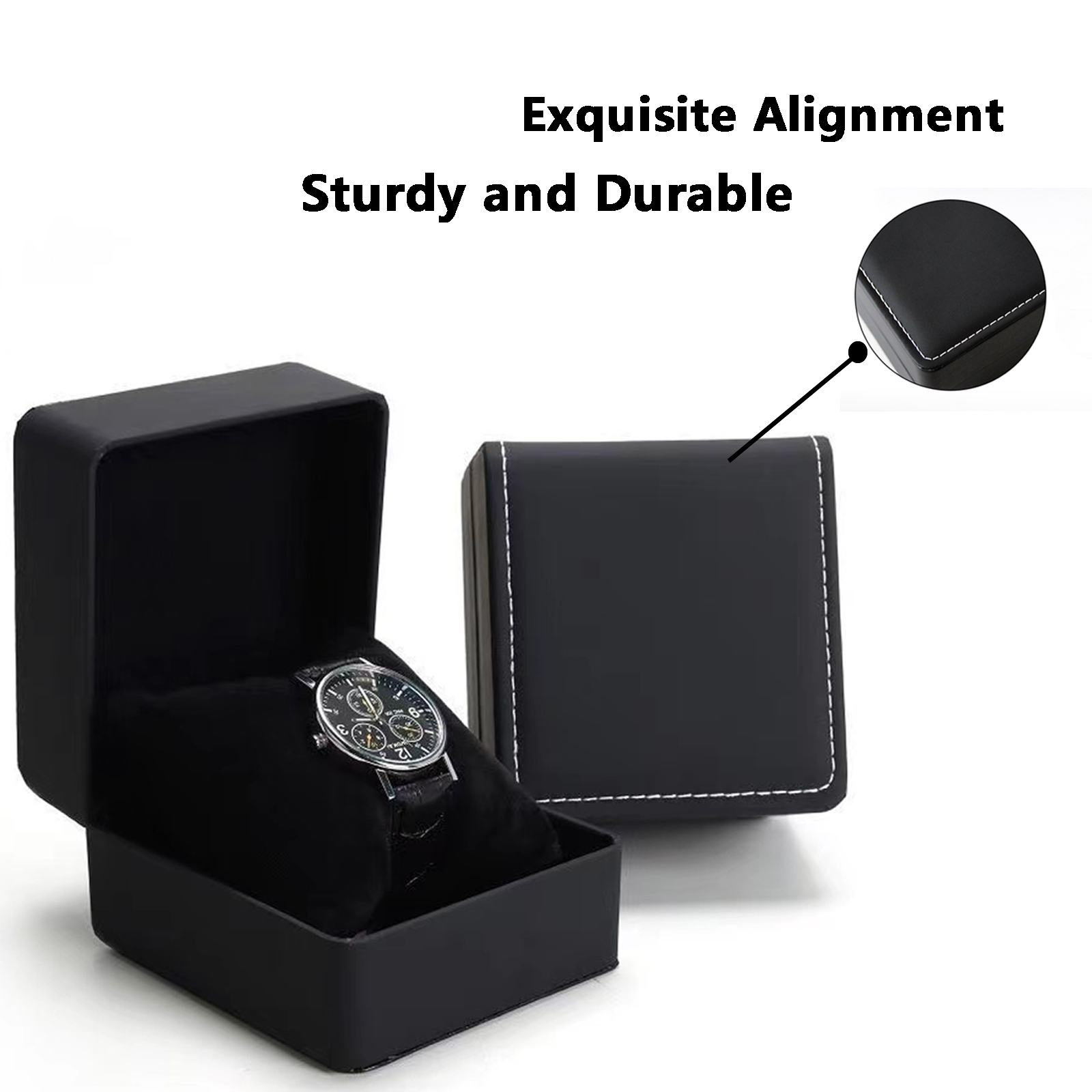 Lnofxas Black Single Watch Gif - đánh giá và giá Luxury Watch Travel Case