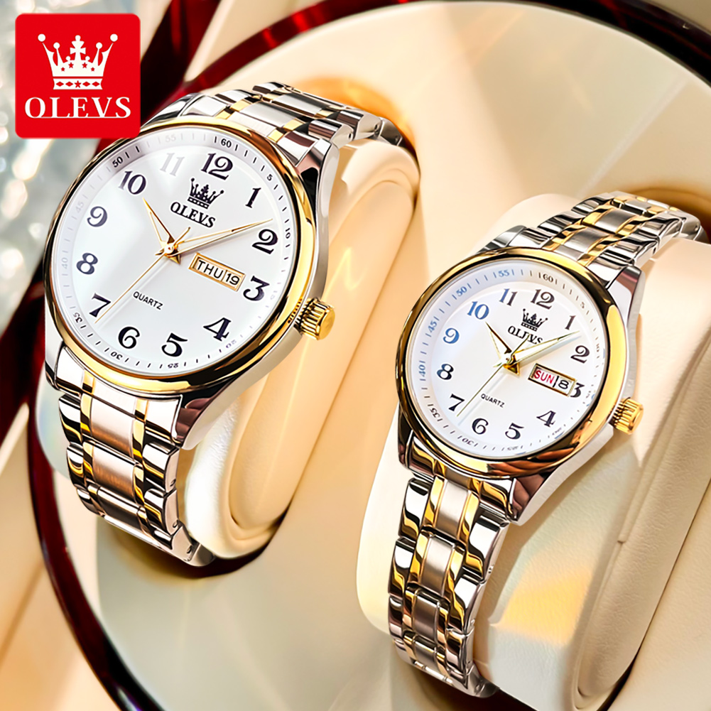 OLEVS New Fashion Couple Watch - đánh giá và giá Luxury Watch Life