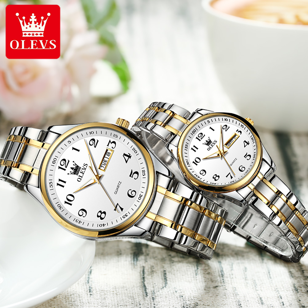 OLEVS New Fashion Couple Watch - đánh giá và giá Luxury Watch Life