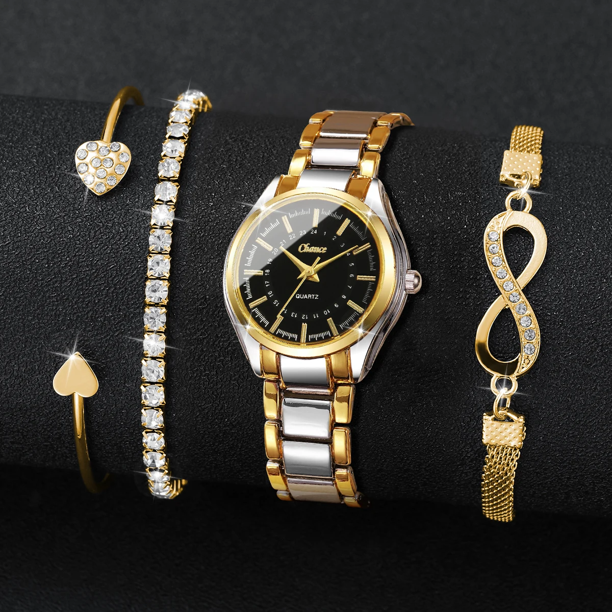 4PCS Elegant Women Watches Bra - đánh giá và giá Luxury Watch Safe