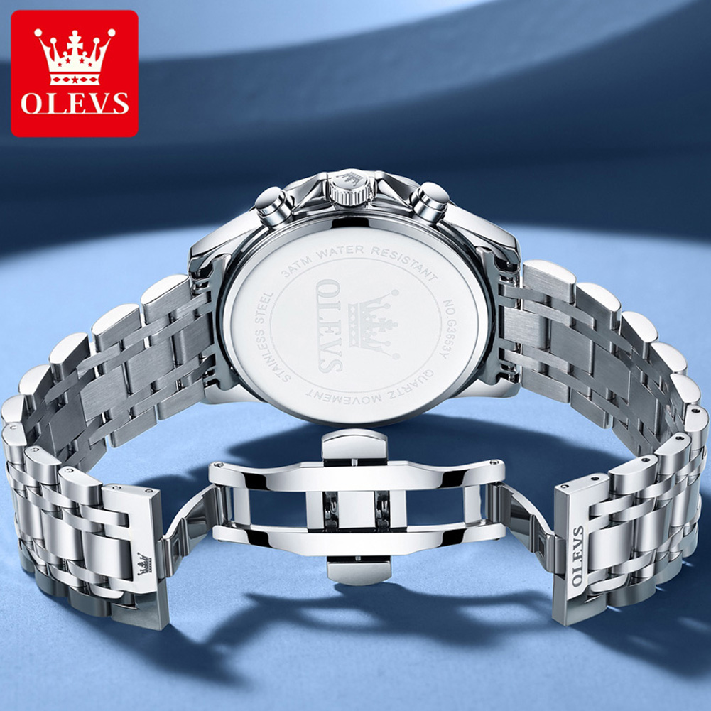 OLEVS 3653 Brand Moon Phase Ca - đánh giá và giá Luxury Watch Affordable