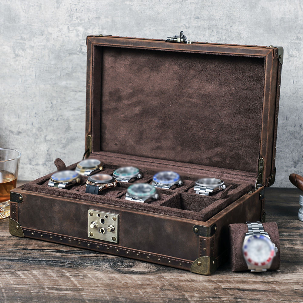 CONTACT'S FAMILY 8 Leather Cus - đánh giá và giá Luxury Watch Travel Case