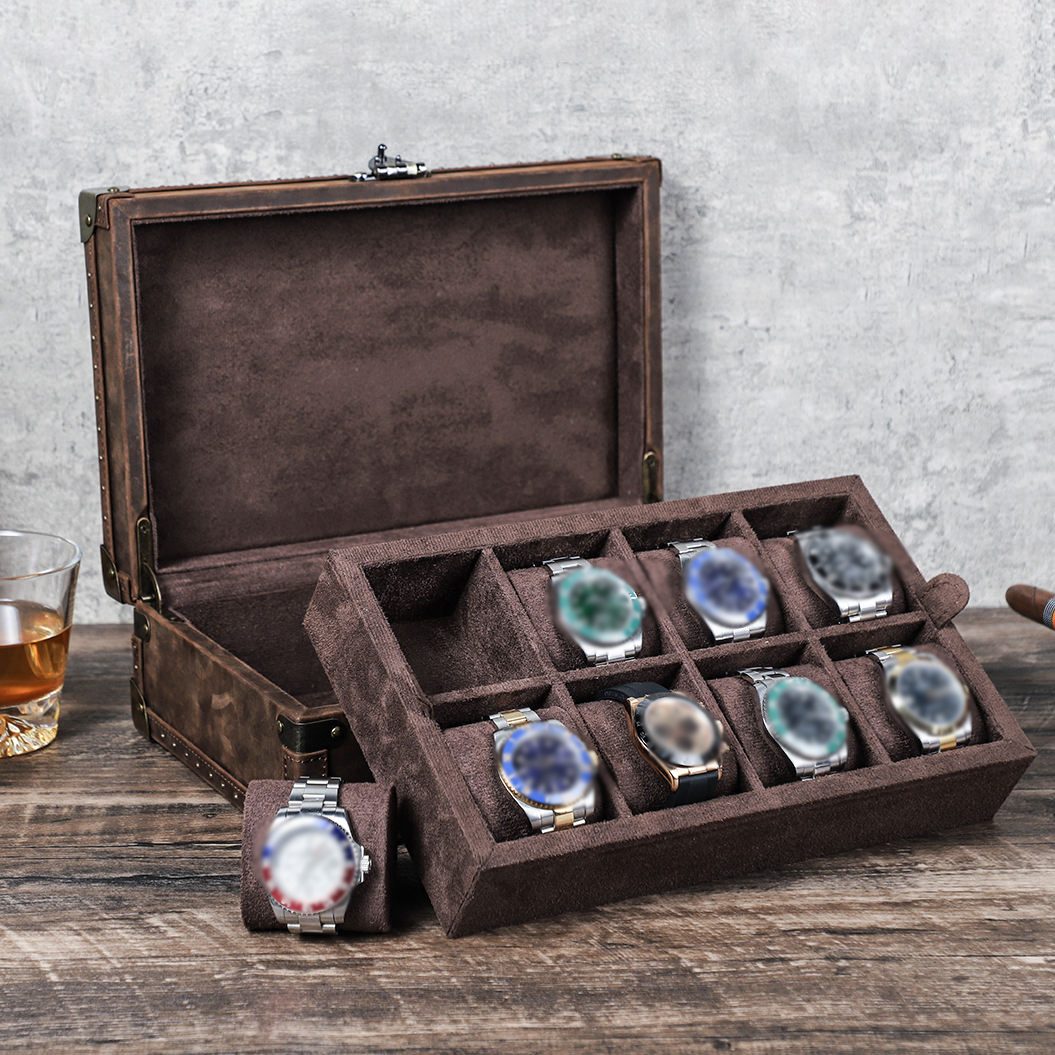 CONTACT'S FAMILY 8 Leather Cus - đánh giá và giá Luxury Watch Travel Case