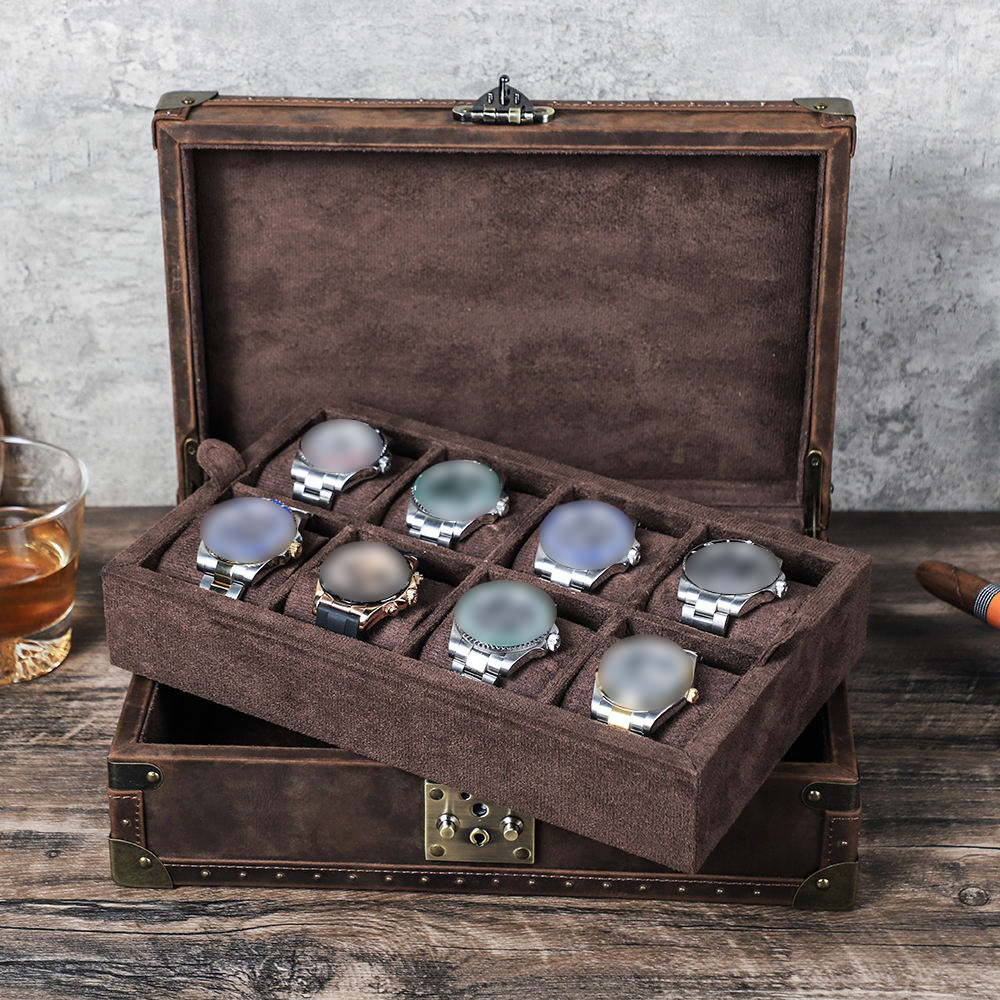 CONTACT'S FAMILY 8 Leather Cus - đánh giá và giá Luxury Watch Travel Case