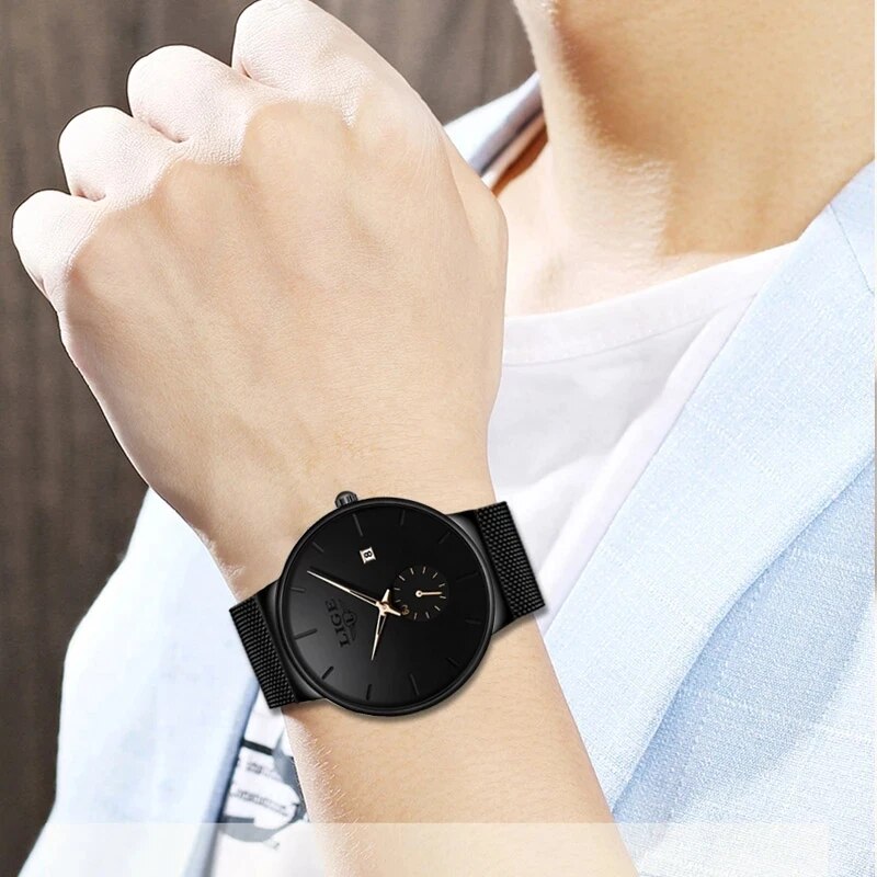 LIGE Fashion Mens Watches Top  - đánh giá và giá Luxury Watch Affordable
