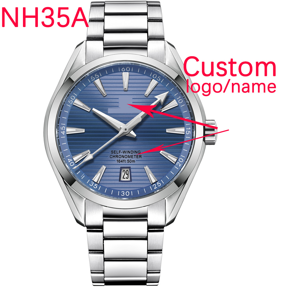 Luxury NH35 Movt Custom Logo 4 - đánh giá và giá Luxury Watch Safe