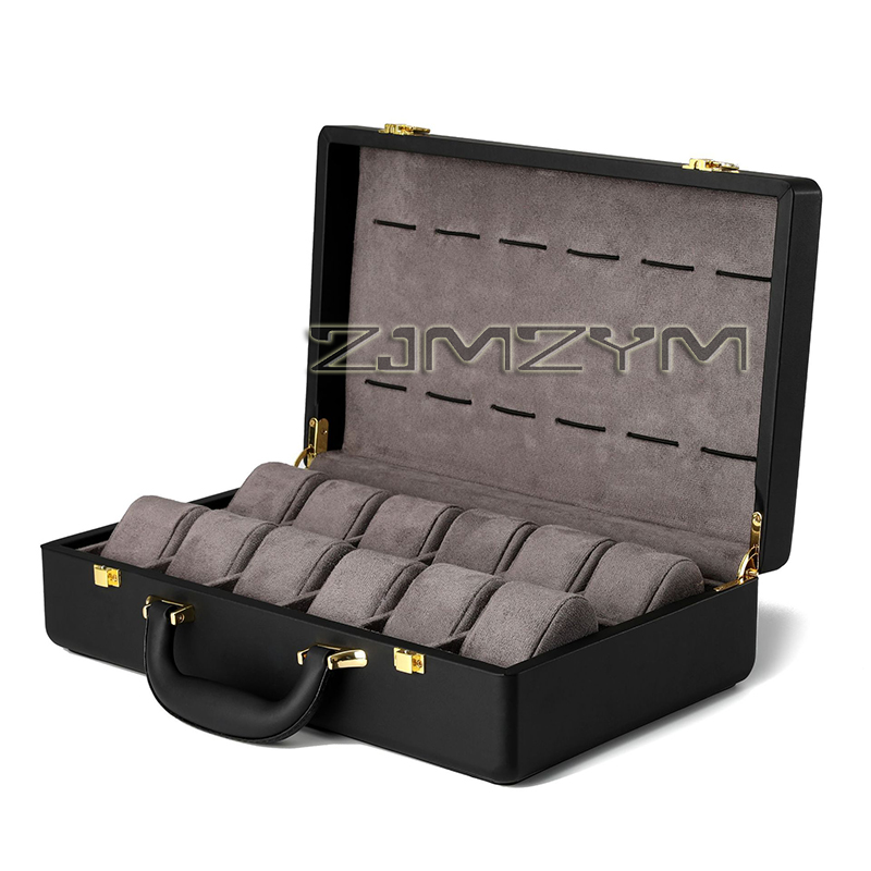 12 Slots Watch Box Mens Watche - đánh giá và giá Luxury Watch Travel Case