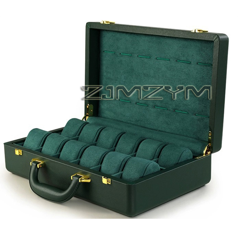 12 Slots Watch Box Mens Watche - đánh giá và giá Luxury Watch Travel Case