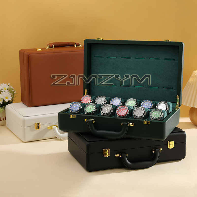 12 Slots Watch Box Mens Watche - đánh giá và giá Luxury Watch Travel Case